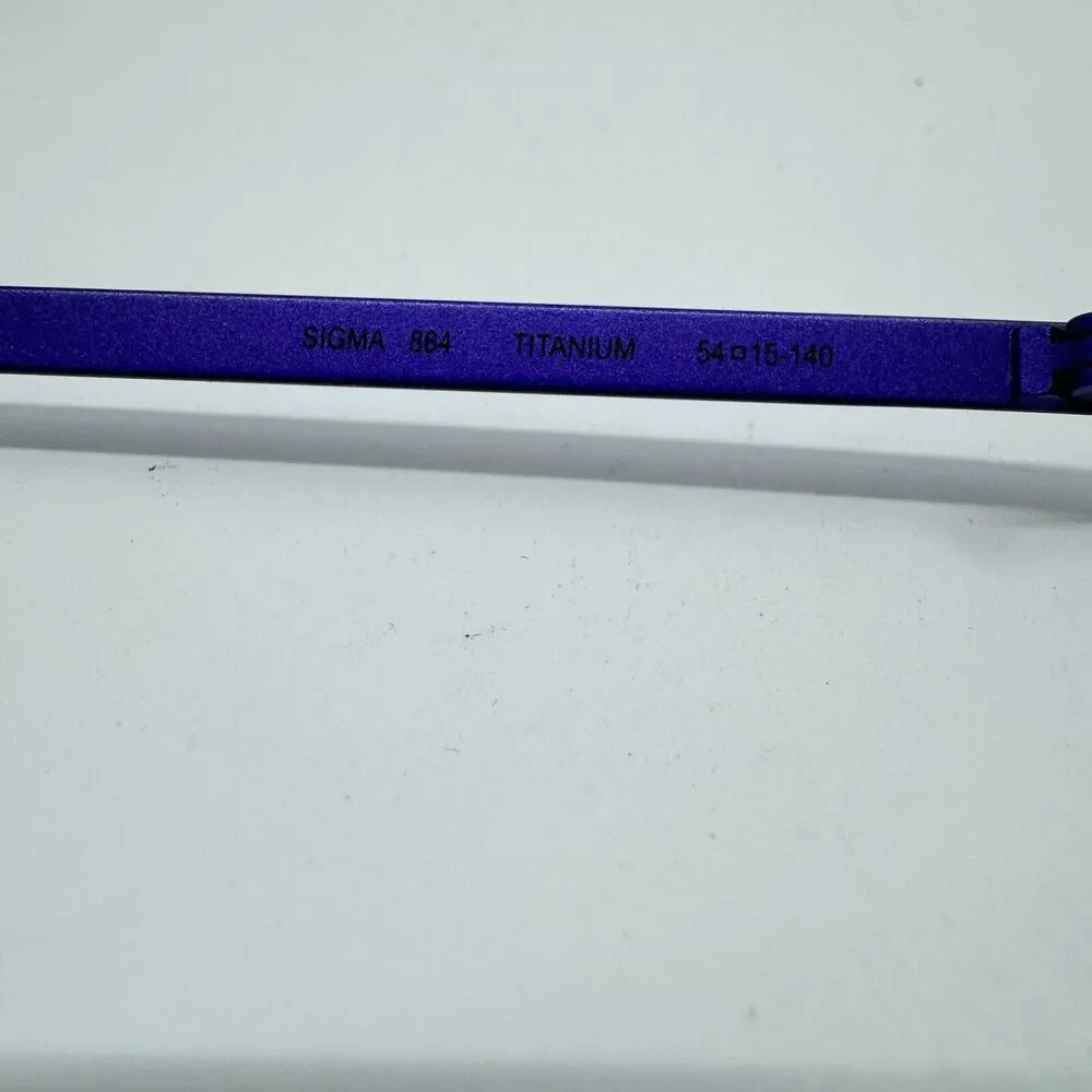 Denmark Sigma 864 Titanium Eyeglasses Frames‎ Purple Handmade 54-15-140 H11886